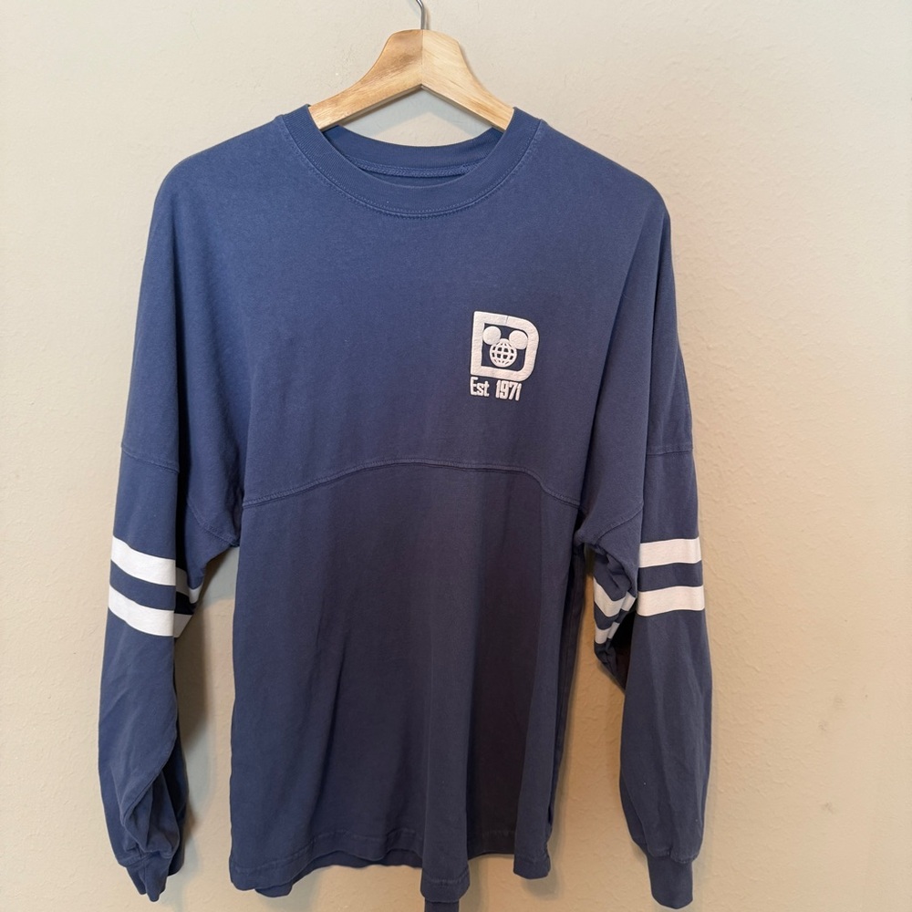 Walt Disney World Blue Authentic Spirit Jersey Mickey Mouse Adult Size Small